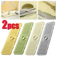 Tidy Splash Faucet Guard & Draining Mat, Silicone Draining Mat for Sink 1
