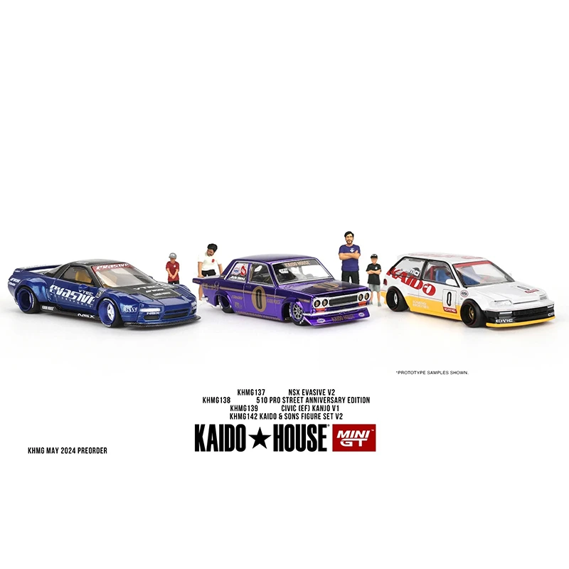 PreSale Kaido House MINIGT 1:64 M3 E30 GTR R34 Carbon 510 NSX CIVIC Wagon 240Z Silverado Diecast Car Model Toys Monthly Updates 6