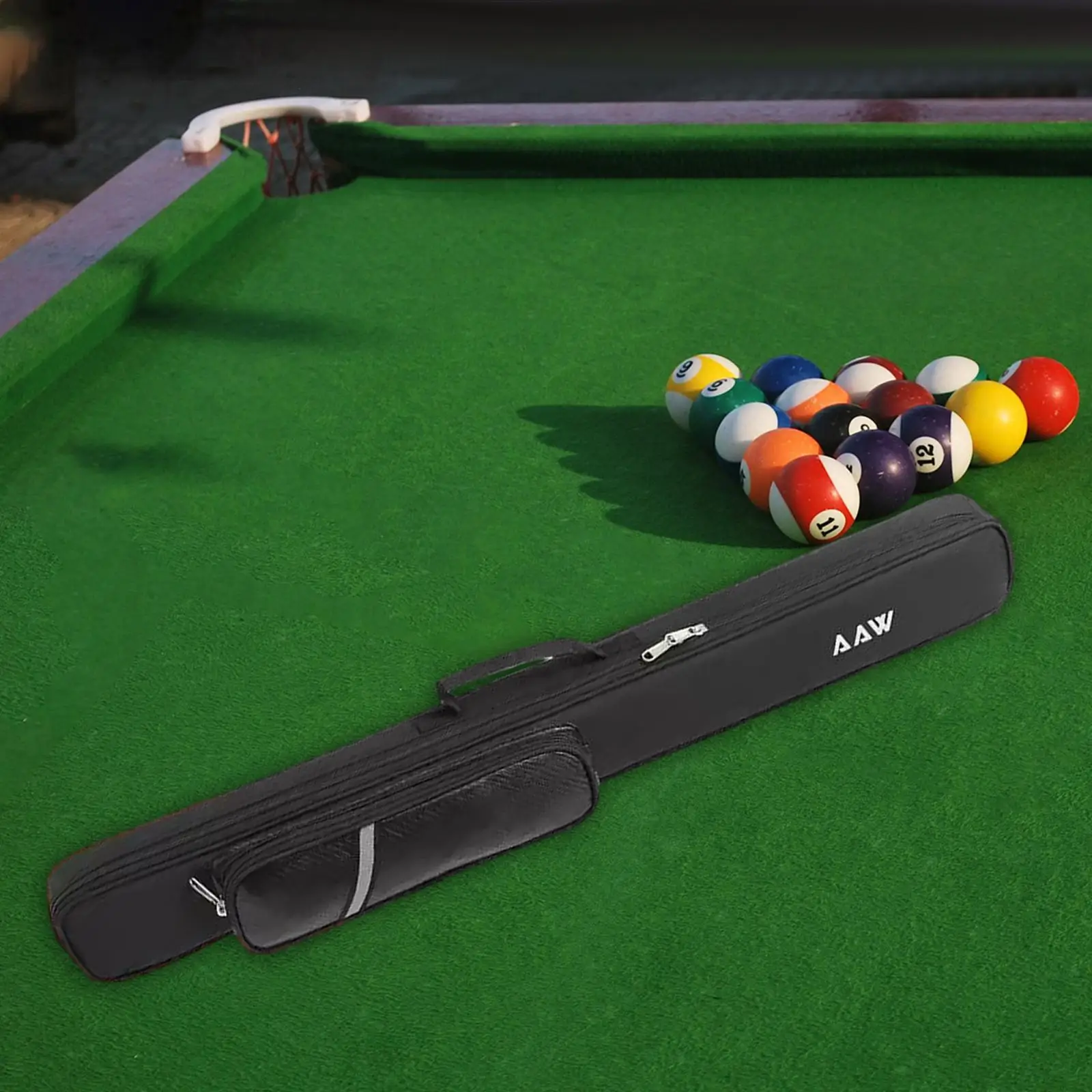 Billiards Pool Cue Case 3/4 Jointed Cue Case Carrying Bag Storage Pouch