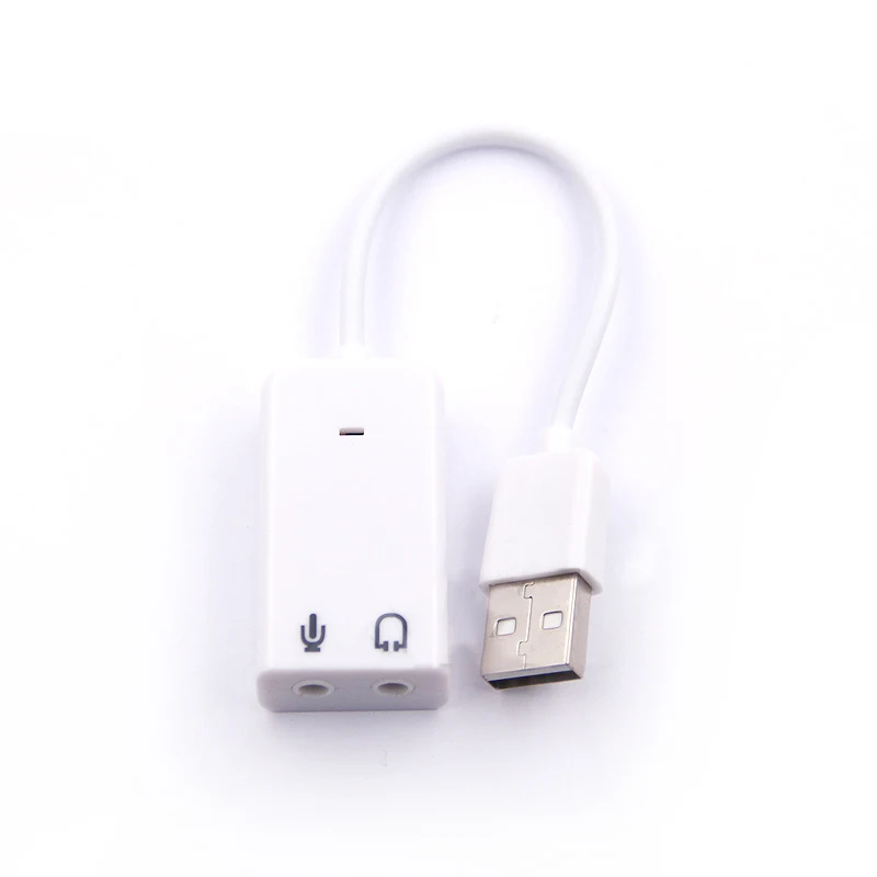 USB 사운드 카드 가상 7.1 3D 외부 USB 오디오 어댑터 USB-잭 3.5mm 이어폰 마이크 스피커 노트북 노트북 PC 용