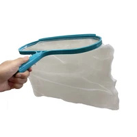 1 PC ทําความสะอาดสระว่ายน้ําสุทธิเครื่องมือทําความสะอาดมืออาชีพตกปลา NetRake สวนสระว่ายน้ําสปาขยะ Skimmer สุทธิ Leaf BAG 4