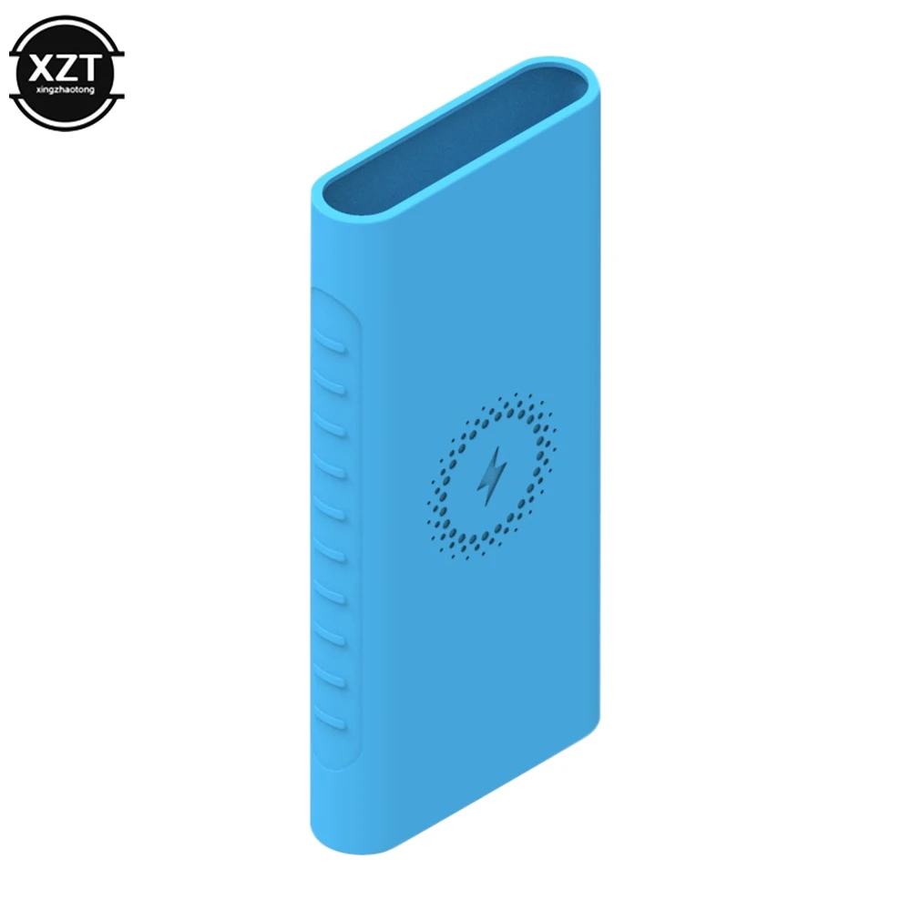 Power Bank Case Silicone Protective Case Cover for Xiaomi Powerbank WPB15PDZM WPB100 WPB15ZM Sleeve 10000mAh PLM11ZM PLM13ZM Wireless Powerbanks