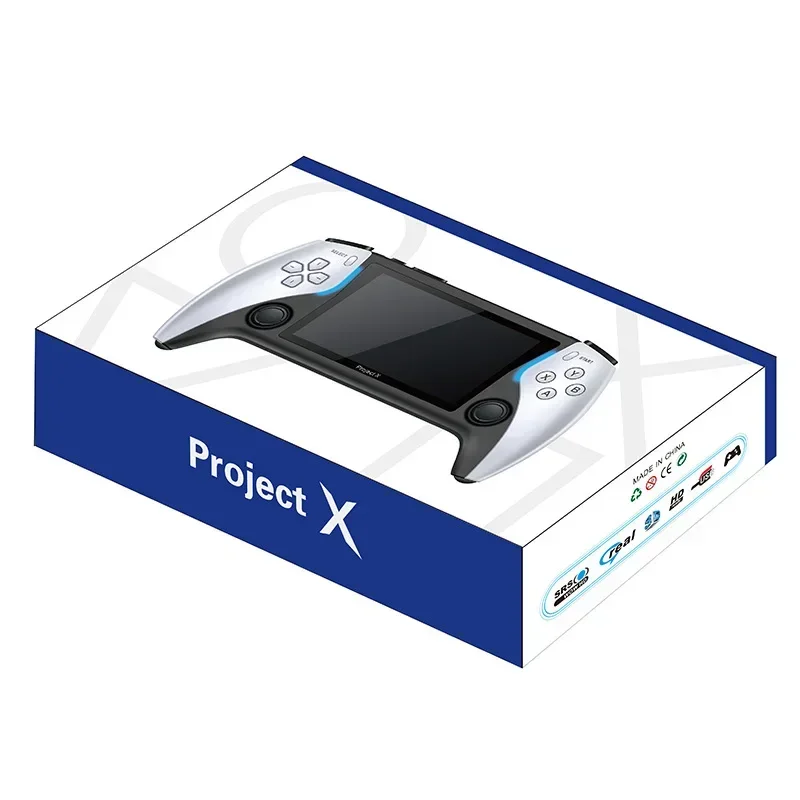 

The New Project X Handheld Game Console 4.3-inch High-definition Ips Screen The Console Supports A Dual Player Gaming Controller