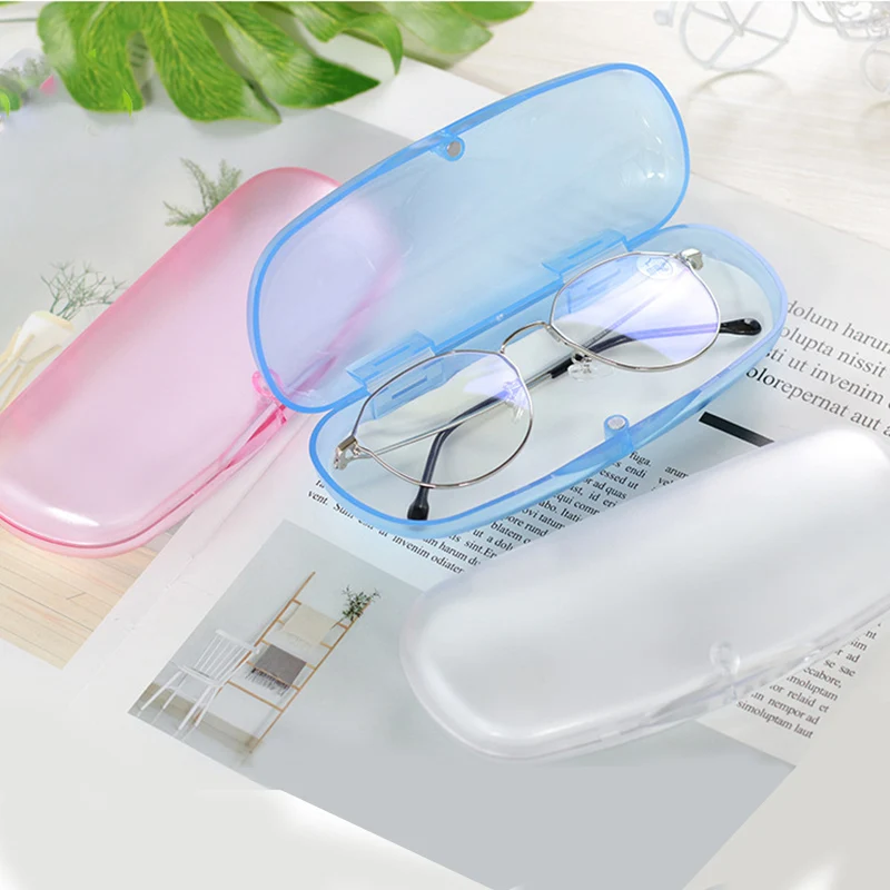 

Women Men Glasses Case Portable Plastic Sunglasses Glasses Box Hard Eyeglasses Case Reading Glasses Case Protector Box