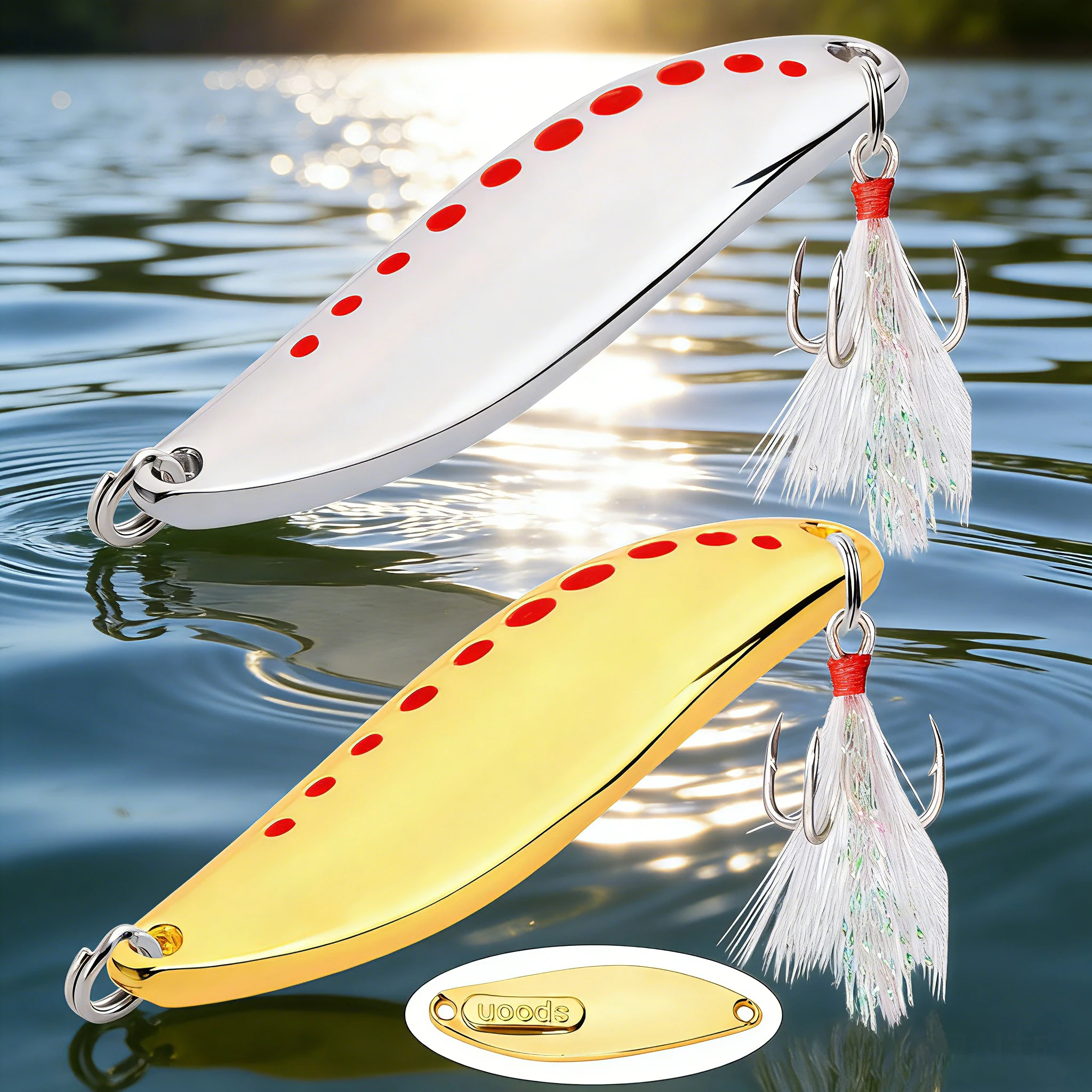 Cuiller vibrante Leech 2.5g-30g pour perche brochet sandre - leurre métallique spinner pêche carnassiers