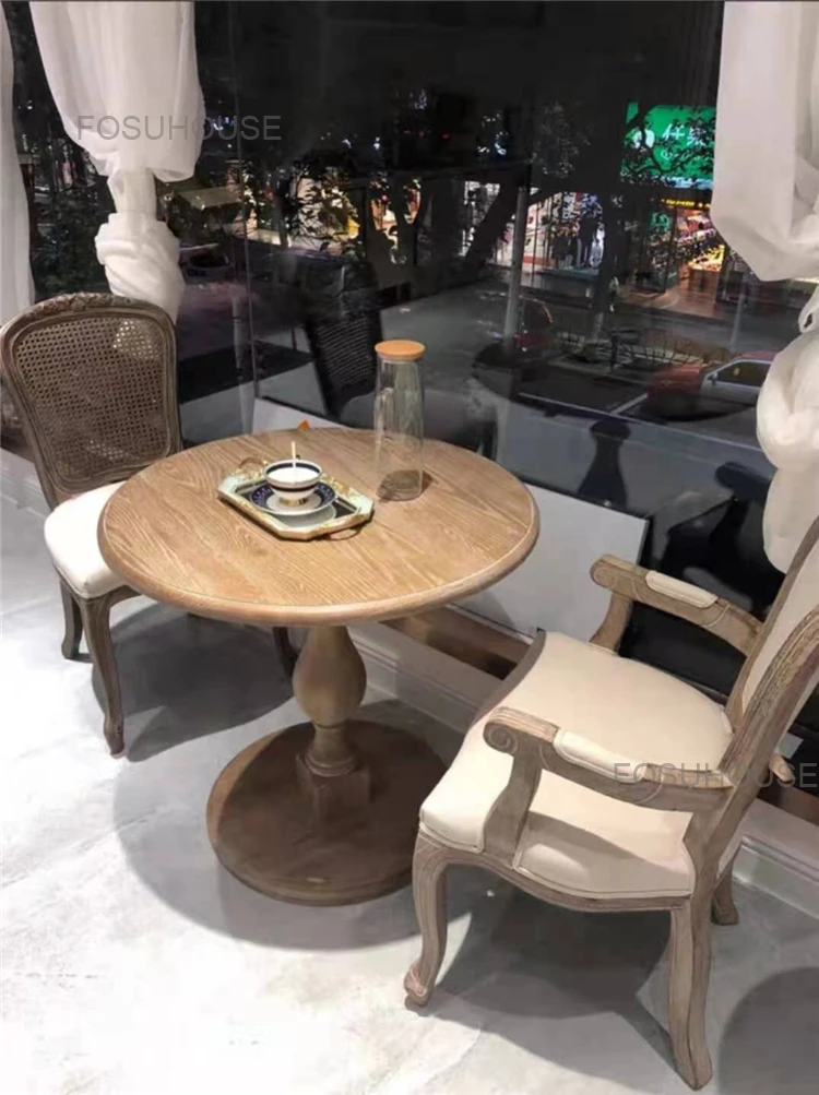 Description Picture 3 of itemItalian Rattan Mesh Backrest Living Room Chairs Solid Wood Carving Designer Dining Chair Living Room Furniture Leather Armchairs