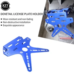 1Pcs Alloy Universal Motorcycle License Plate Holder Mount Bracket Aluminum Adjusted Registration Number Plate Cover