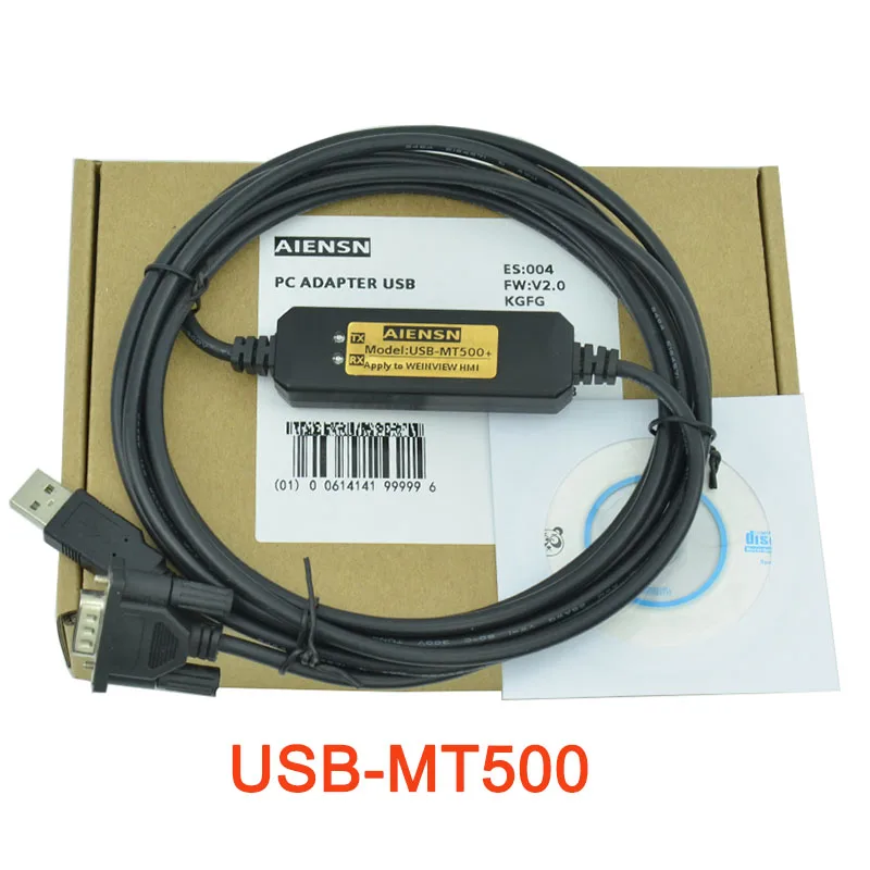 

USB-MT500 кабель программирования для WENVIEW Easyview MT506/MT508/MT509/MT510 Сенсорная панель ЧМИ скачивание данных с адаптером