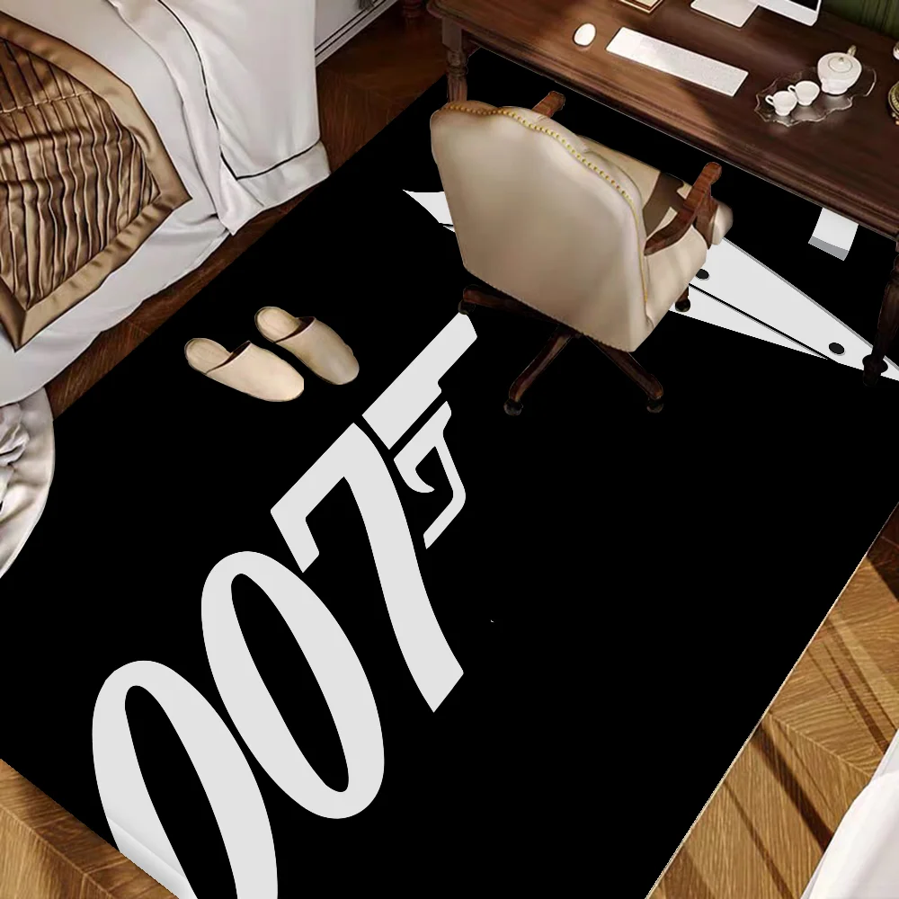 British Legend J-James B-Bond 007 Door Mat Washable Non-Slip Living Room Sofa Chairs Area Mat Kitchen Doormat Area Rug 3