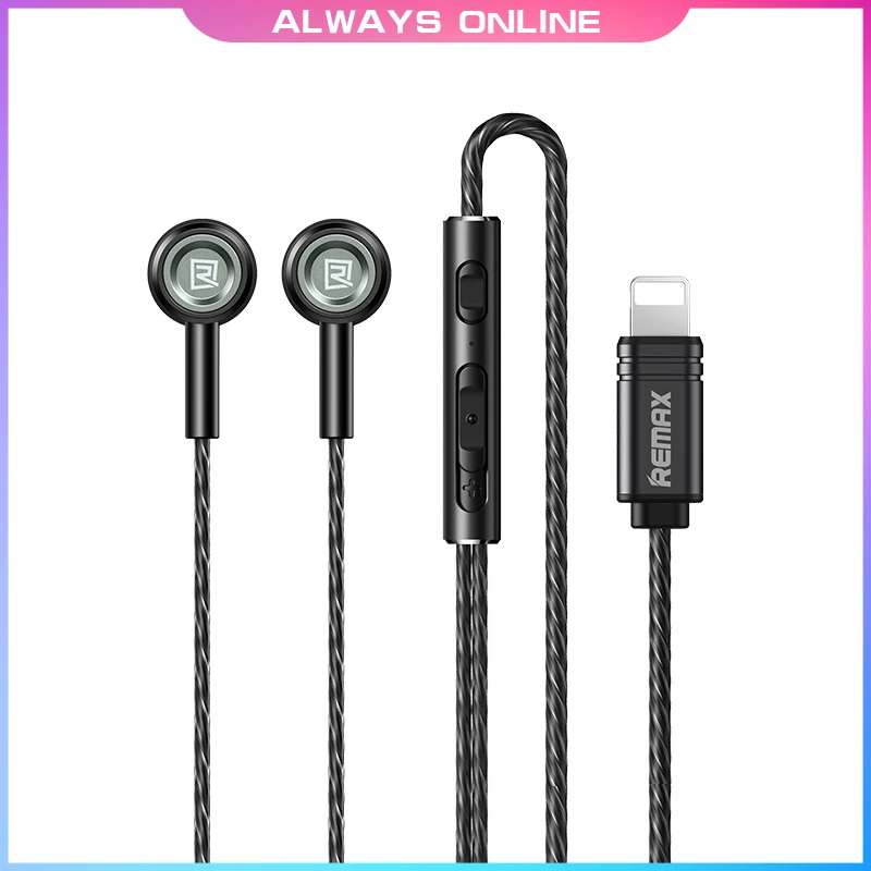 Металлические наушники-вкладыши Monster Remax, Tws наушники-вкладыши, проводные наушники с разъемом Type-C и Lightning, с круглым отверстием, спортивные наушники для Apple, Huawei, Xiaomi
