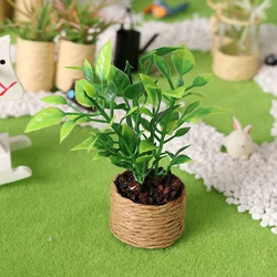 Miniature Dollhouse Potted Orange Tree Decoration (One size)