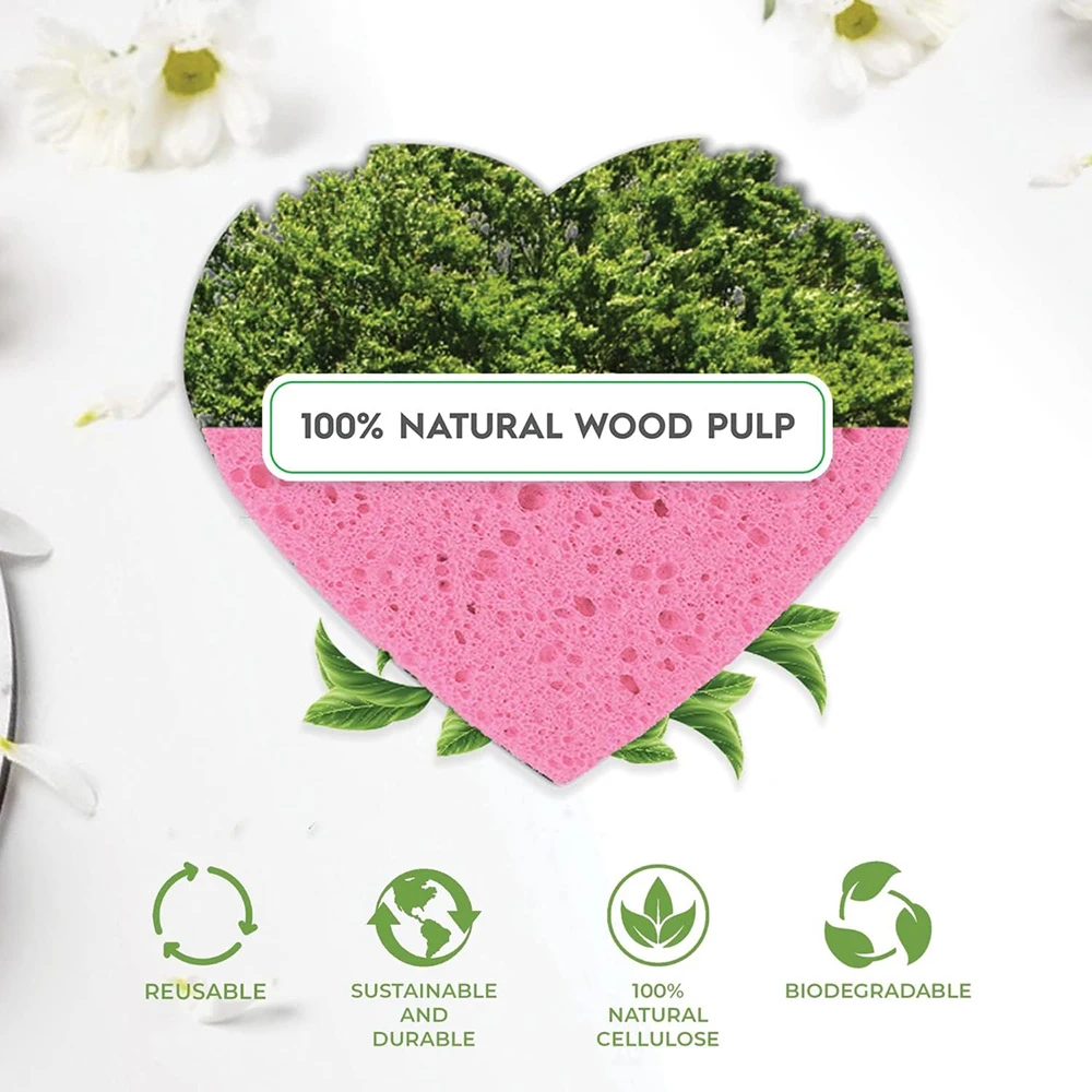 Powder puff 30-Count Compressed Facial Sponges, 100% Natural Cosmetic Spa Sponges for Facial Cleansing, Exfoliating Mask