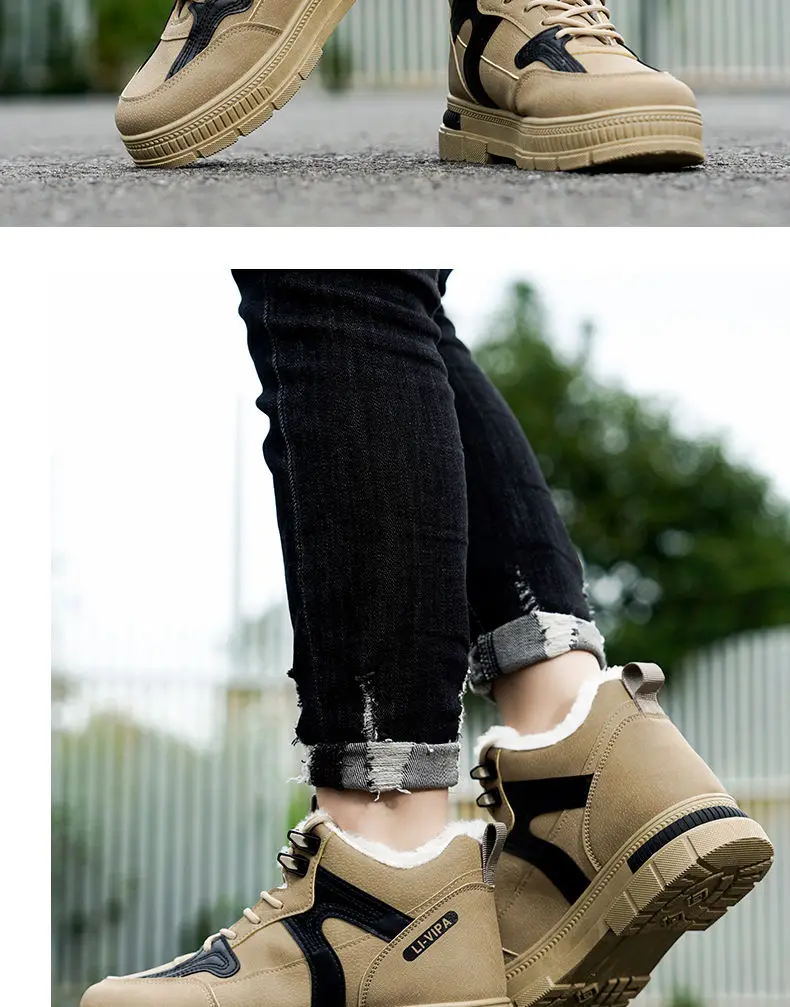 Winterstiefel, Plateauschuhe mit Absatz, warme Baumwollisolierung für die Freizeit_voghion.com