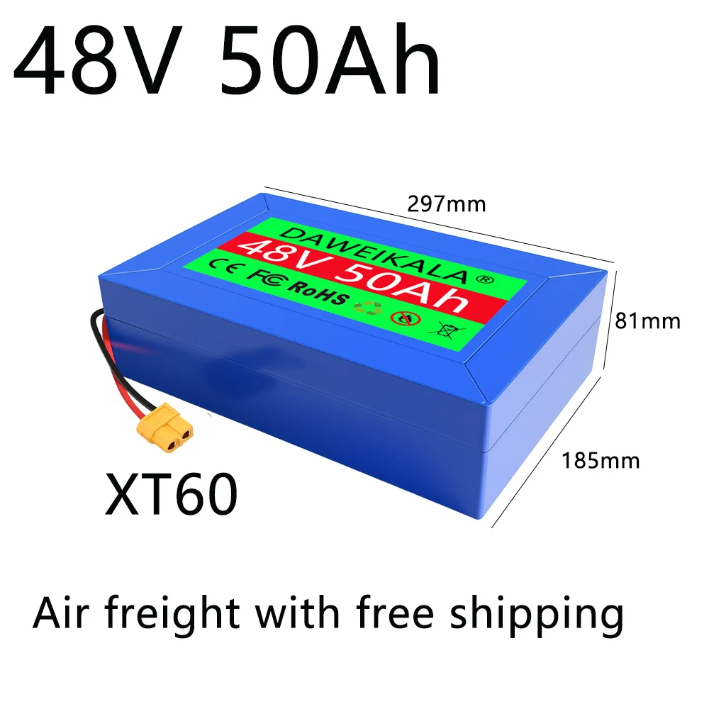 Transport rapide en Air 48V nouvelle batterie au Lithium Power18650 pleine capacité 20-50AH batterie au Lithium adaptée pour 250-2000W 1 Transport rapide en Air 48V nouvelle batterie au Lithium Power18650 pleine capacité 20-50AH batterie au Lithium adaptée pour 250-2000W 1
