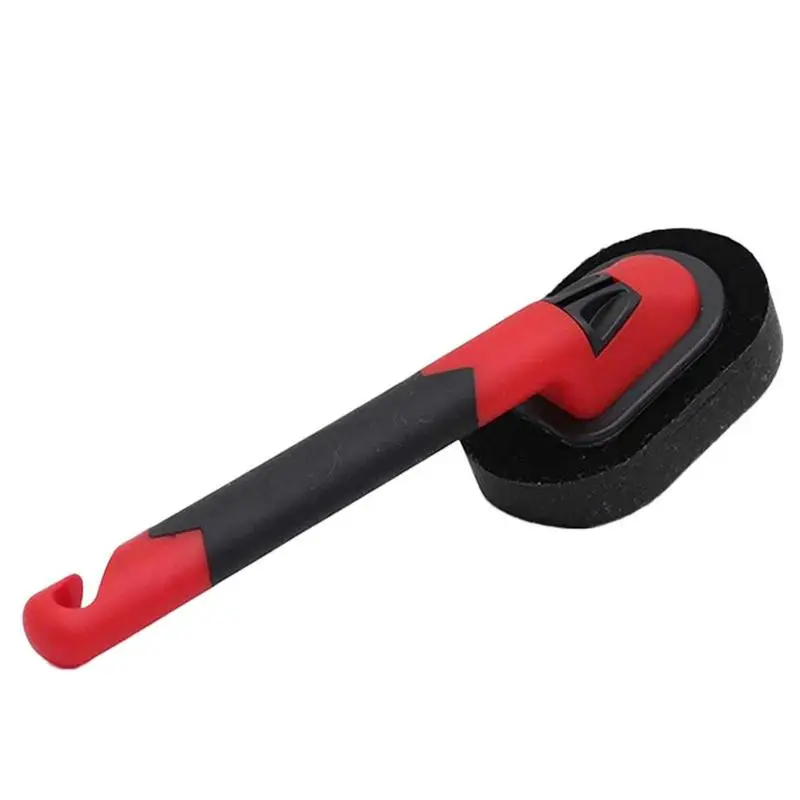 

Sponge Brush For Car Tire Replaceable Tire Shine Applicator Pad Multi Function Tire Waxing Sponge Brush With Handle For Auto