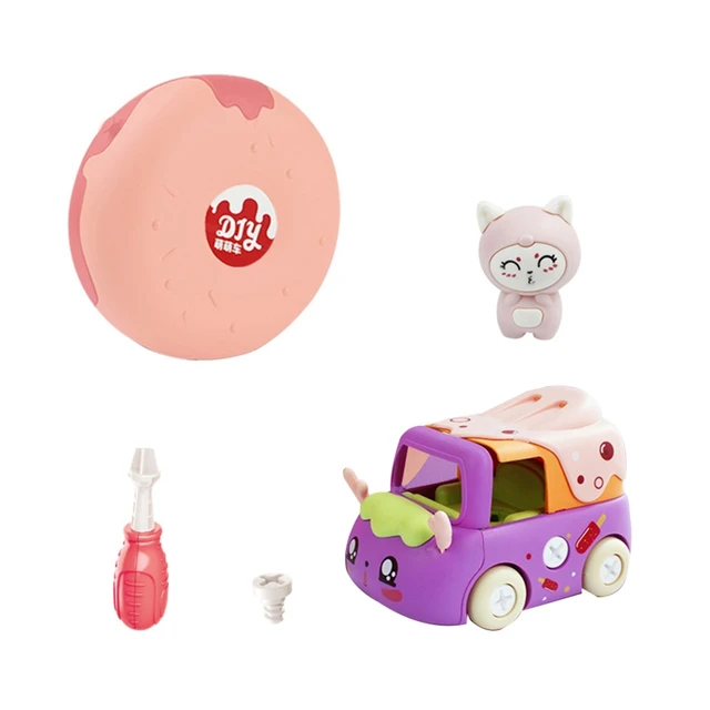 DIY Building Toys Construction 3D Puzzle Block with Screwdriver Storage Container 4Optional Function Model Car Kids Gift 6