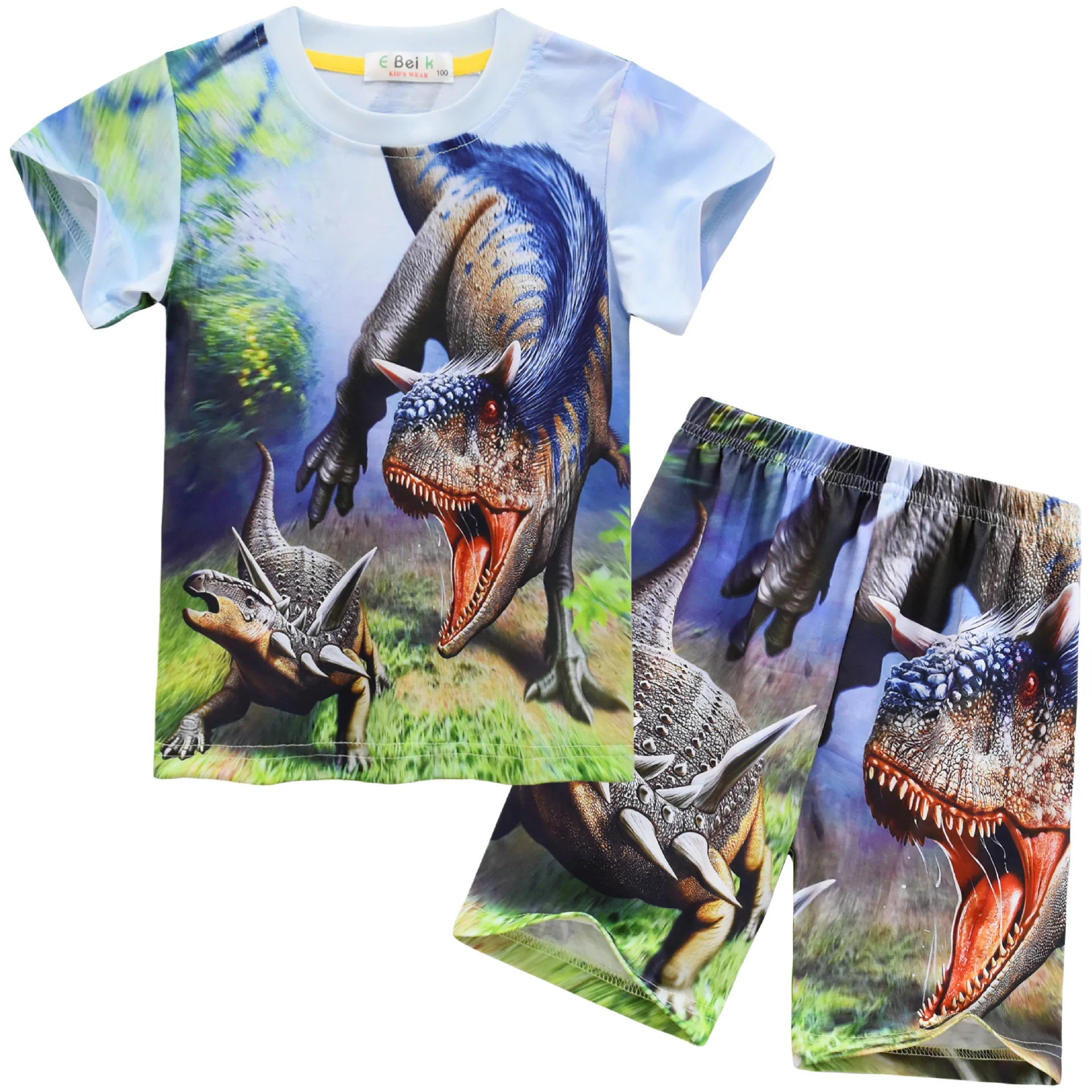 

Kids Fashion Clothes Dinosaur Funny Cartoon Clothes Boys Funny Costume Children 2022 Summer Clothing Kids Tees Pajamas Sets