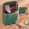 Multi-functional Dustproof Chopstick Holder Wall-Mounted Cutlery Holder Kitchen Knife Fork Spoon Container with Lid for Drainage 3