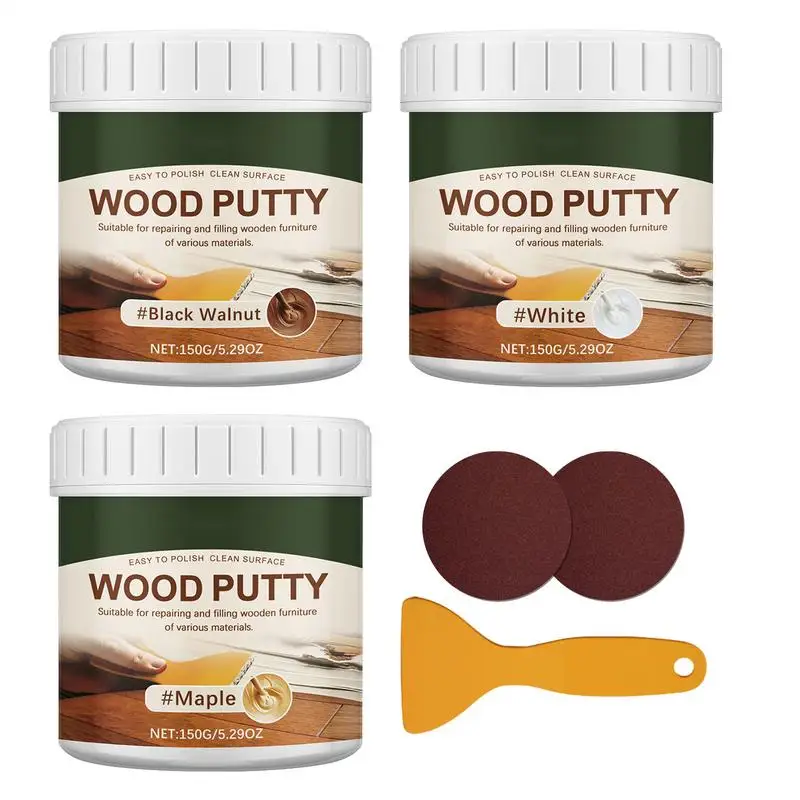 Wood filler Wood Filler Exterior All-Purpose Exterior Wood Filler Wall Putty Hole Repair Professional Hole Stainable