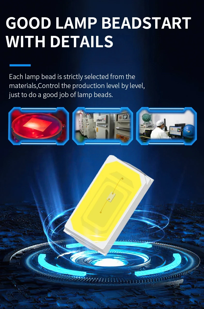 Description Picture 5 of item100pc Super Bright SMD 5730 0.5W LEDs, 6000K/6500K, 150mA, PCB SMT, Replaces SMD 5630 for Enhanced Brightness