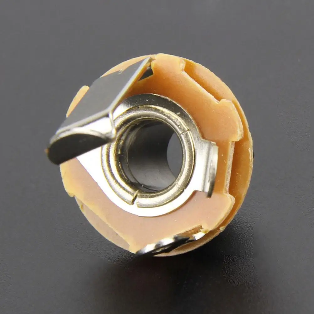 Electric Guitar Effect Socket Plug 10 Pcs For Electric Guitar / Bass Input Power Outlet Mono Audio 6.35 Mono Jack Socket Nut & Washer