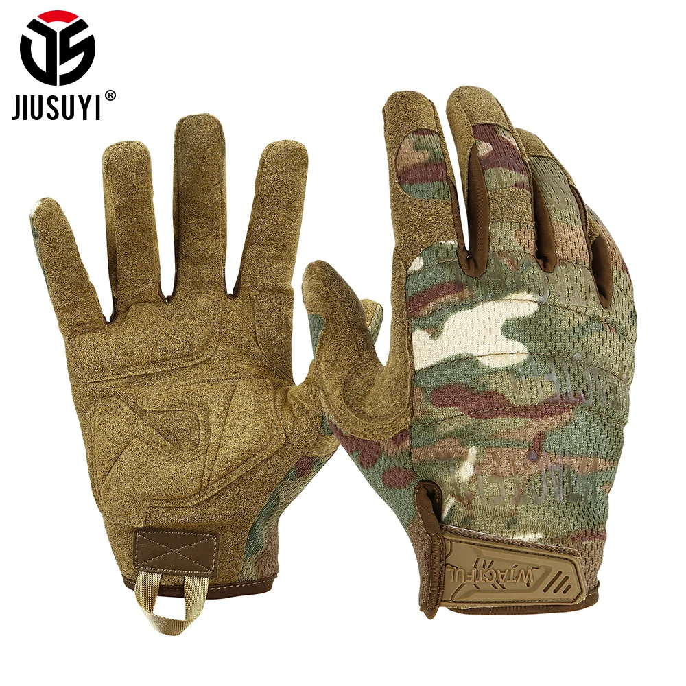 Full Finger Gloves Touch Screen Tactical Glove Paintball Work Airsoft Shooting Hunting Fish Black Green Camo Mittens Men tactical gloves full finger gloves