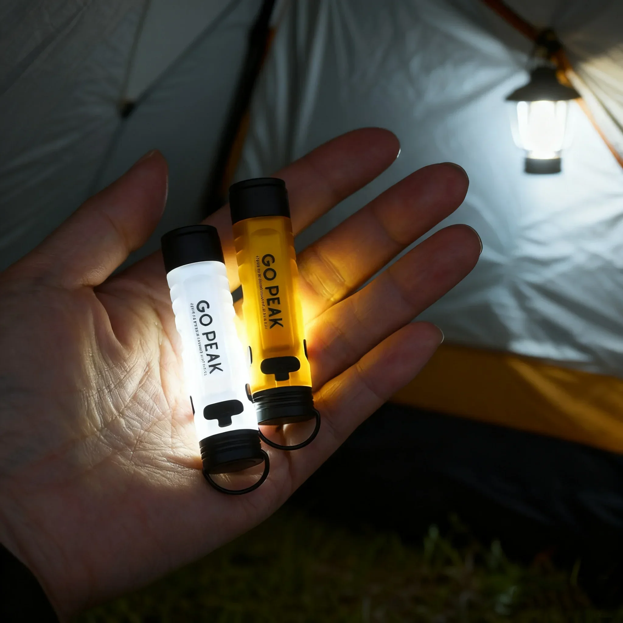 GOPEAK Outdoor Mini Pocket LED Flashlight USB Rechargeable Torch Keychain Clip Cap Light Long Endurance Emergency Hiking Camping