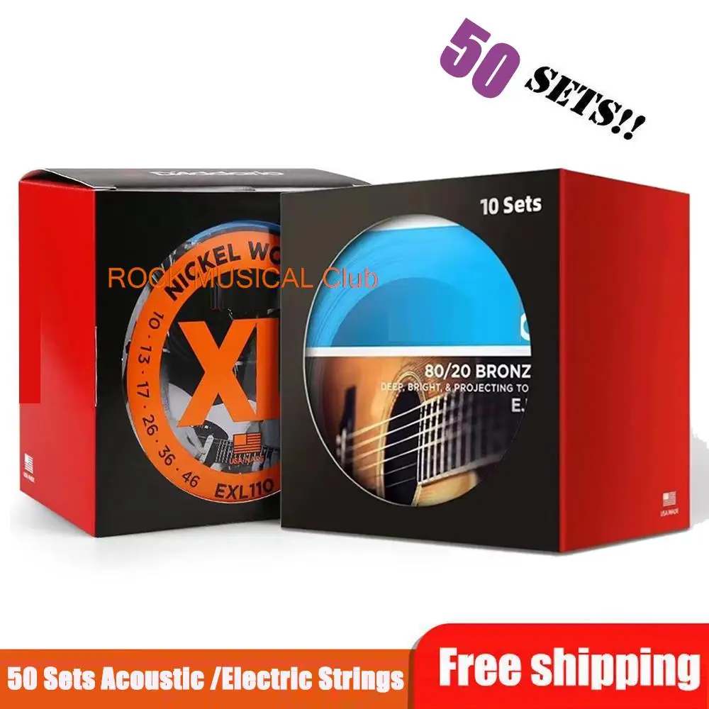 50SetsPackageElectricGuitarStringsForAcousticPhosphorBronze