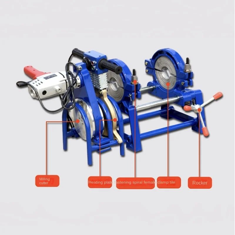 Pipe fusion  welding tool 63-160 1700W 220V (63-160mm) PE PPR PB PVDF butt welding machine Fusion motor Factory sales 3