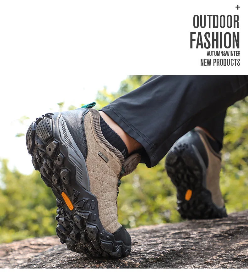 HUMTTO Wanderschuhe Herren Luxus Designer Winter Klettern Trekking Turnschuhe für Männer Leder Outdoor Sport Arbeit Mann Schuhe 110282 A – Detail 4