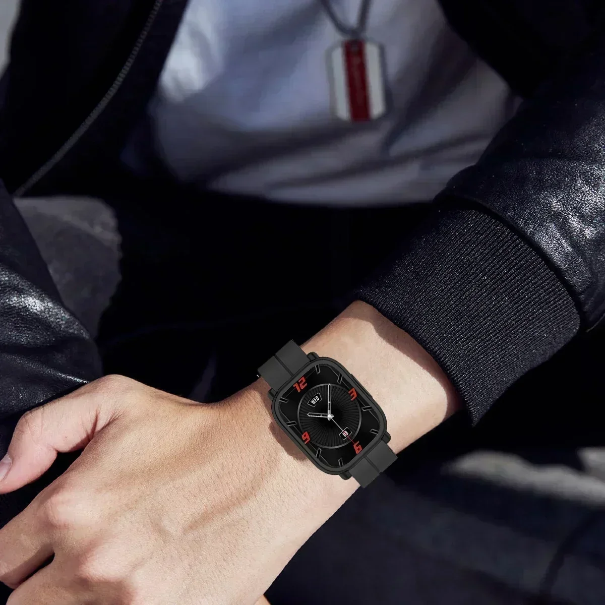 Silicone Magnetic Smart Watch Strap and Protective Case