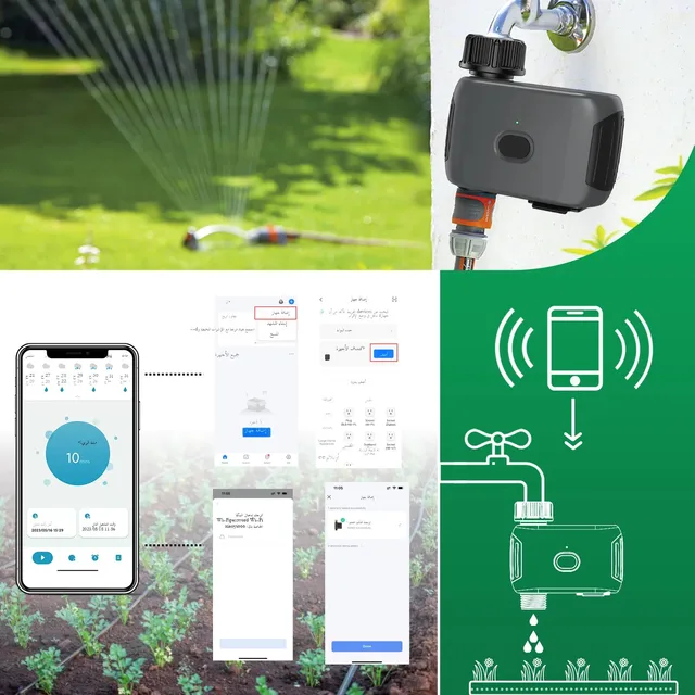 WiFi Smart Irrigation Garden Sprinkler Timer Water Valve Irrigation Timer Smart Watering System WIFI Water Timer 4