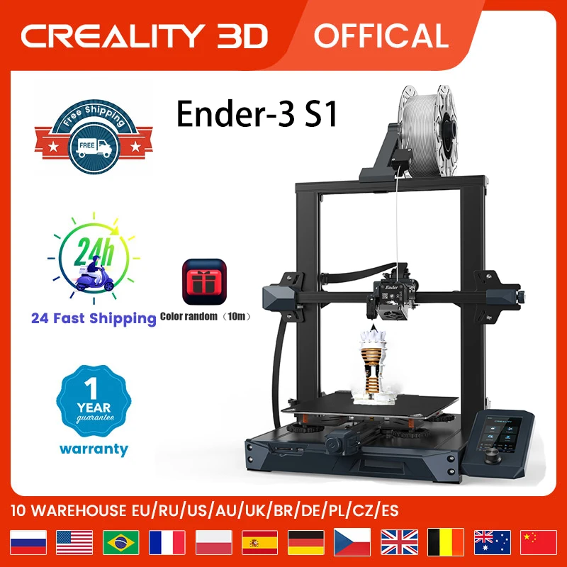 3D-принтер CREALITY Ender-3 S1 двухступенчатый экструдер для объемной печати 32 бита с