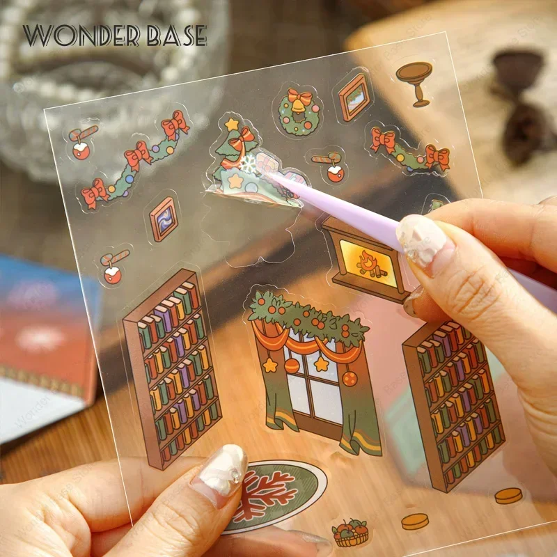 3D Cartoon Animal Miniature Scene Sticker DIY Landscape Sticker Scene Pasting and Stacking Festival Birthday Gift for Kid Child cartoon stickers,decorative stickers,paper stickers,animal stickers,cartoon sticker