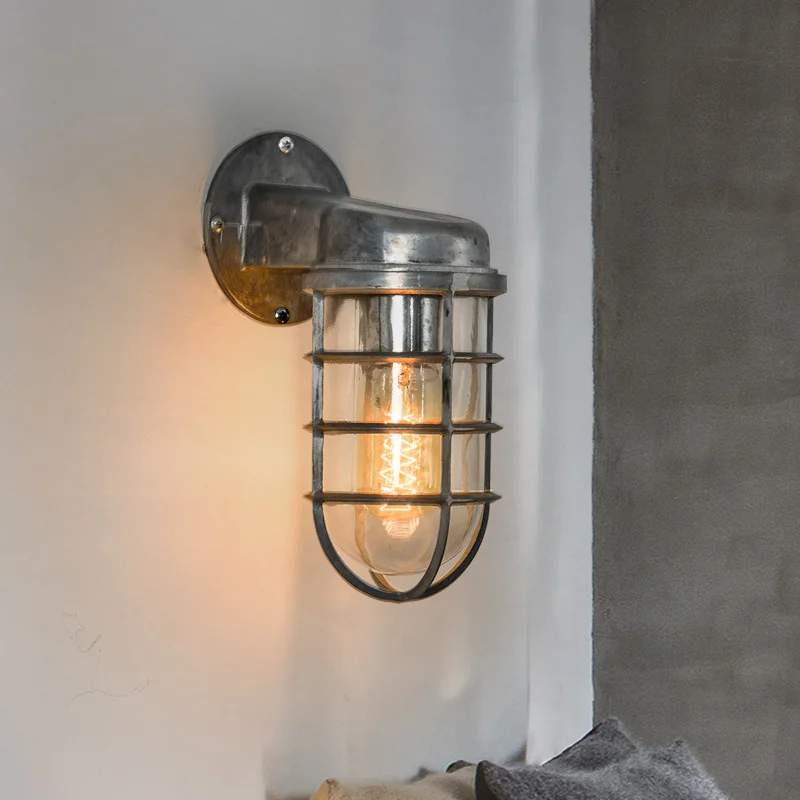 Wall Light Outdoor Vintage Loft Wall Lamp Waterproof Coffee Bar Corridor Aisle Porch Lights E27 Balcony Restaurant Pub Club Wall Sconce