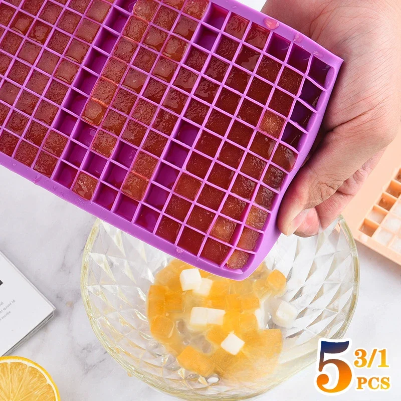 Silicone Ice Cube Tray Foldable Ice Mold