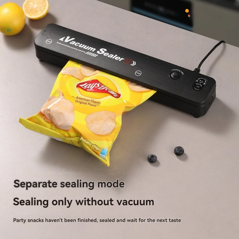 220V/110V Vacuum Sealer Packaging Machine with Free 10pcs Vacuum Bags Household Black Food Sealer food vacuum sealer