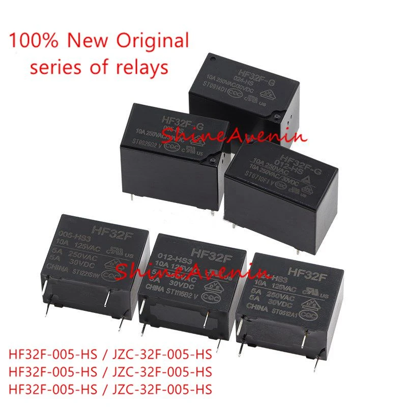 15pcs JZC HF32F 005 HS JZC HF32F 012 HS JZC HF32F 024 HS Full series of