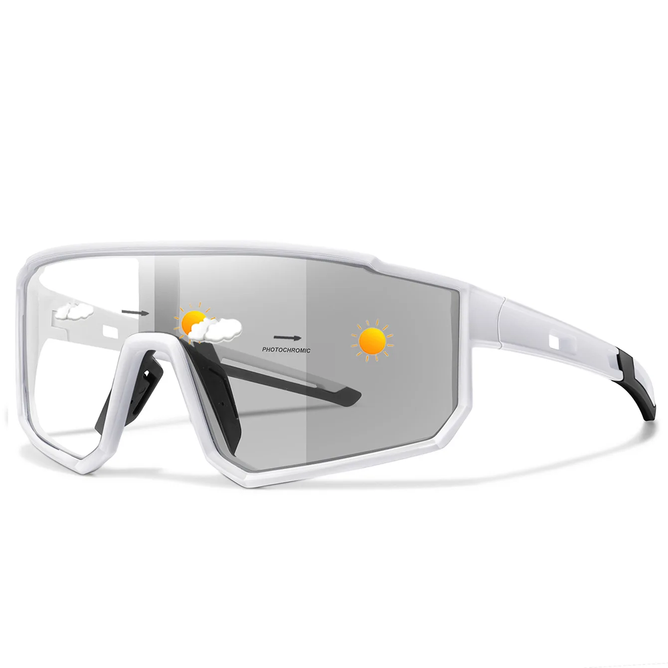 New Style Brand Photochromic Eyewear Men Women Bicycle MTB Bike Running Fishing Cycling Glasses Comfortable Windproof Goggles