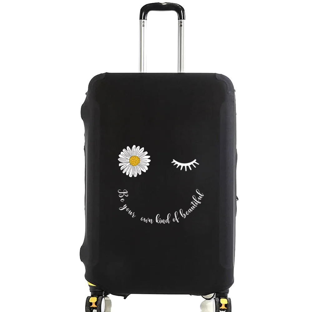Luggage Protective Cover Daisy Pattern Printed for 18 To 28 Inch Fashion Suitcase Elastic Dust Bags Case Travel Accessories 3