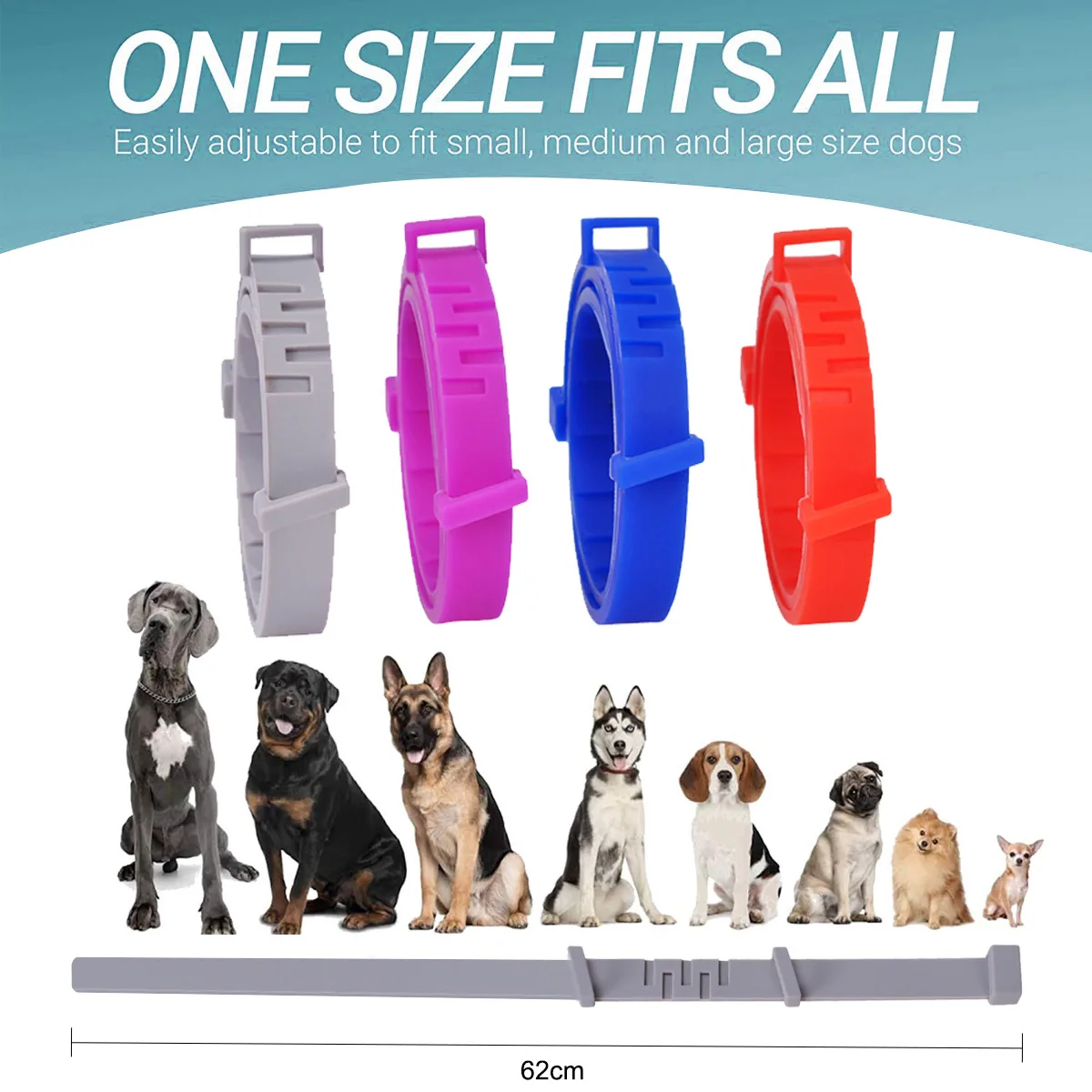 Collari Per Cani Vip, Collare Per Gatti Regolabile Per Animali Domestici, 38Cm 70Cm Per Cani Di Taglia Grande, Accessori Per Cani