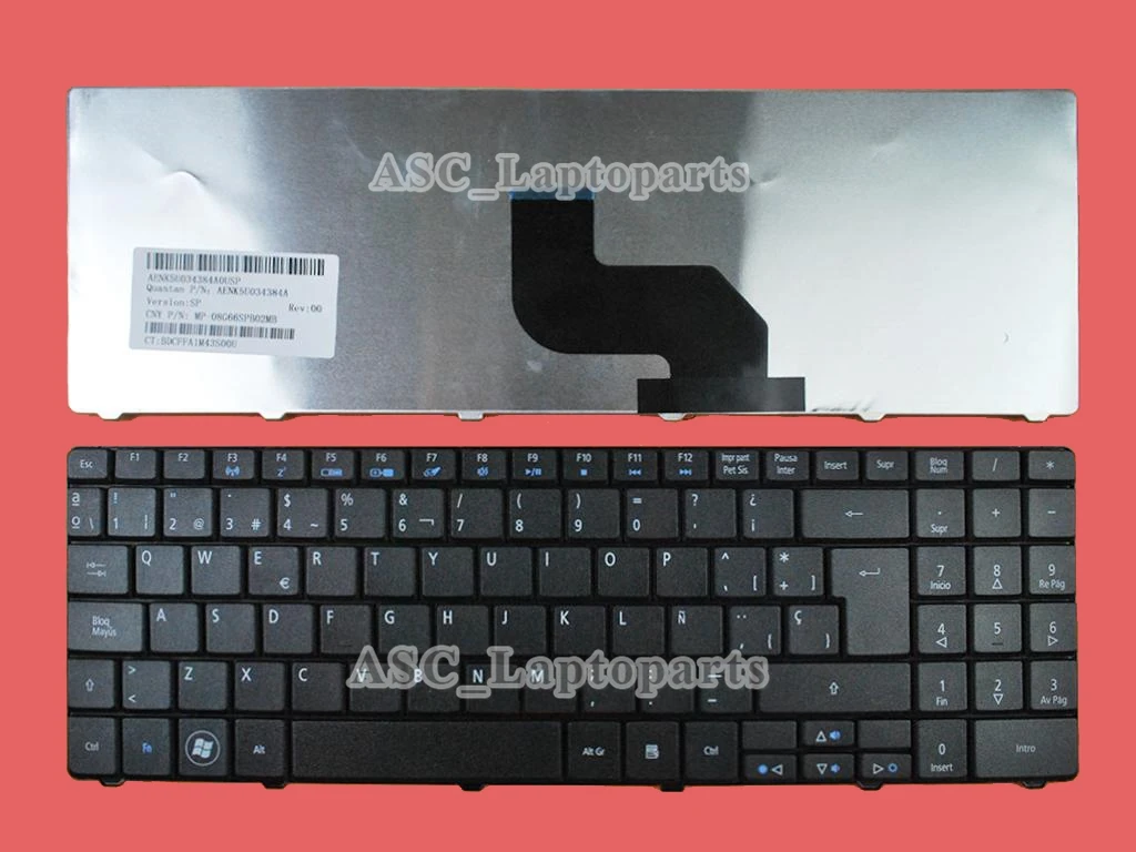 

New Spanish Teclado Keyboard for Acer aspire 5241 5332 5334 5516 5517 5532 5534 5541 5541G 5732 Black