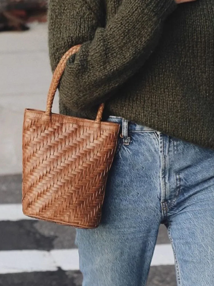 Jean Mini Woven Bag