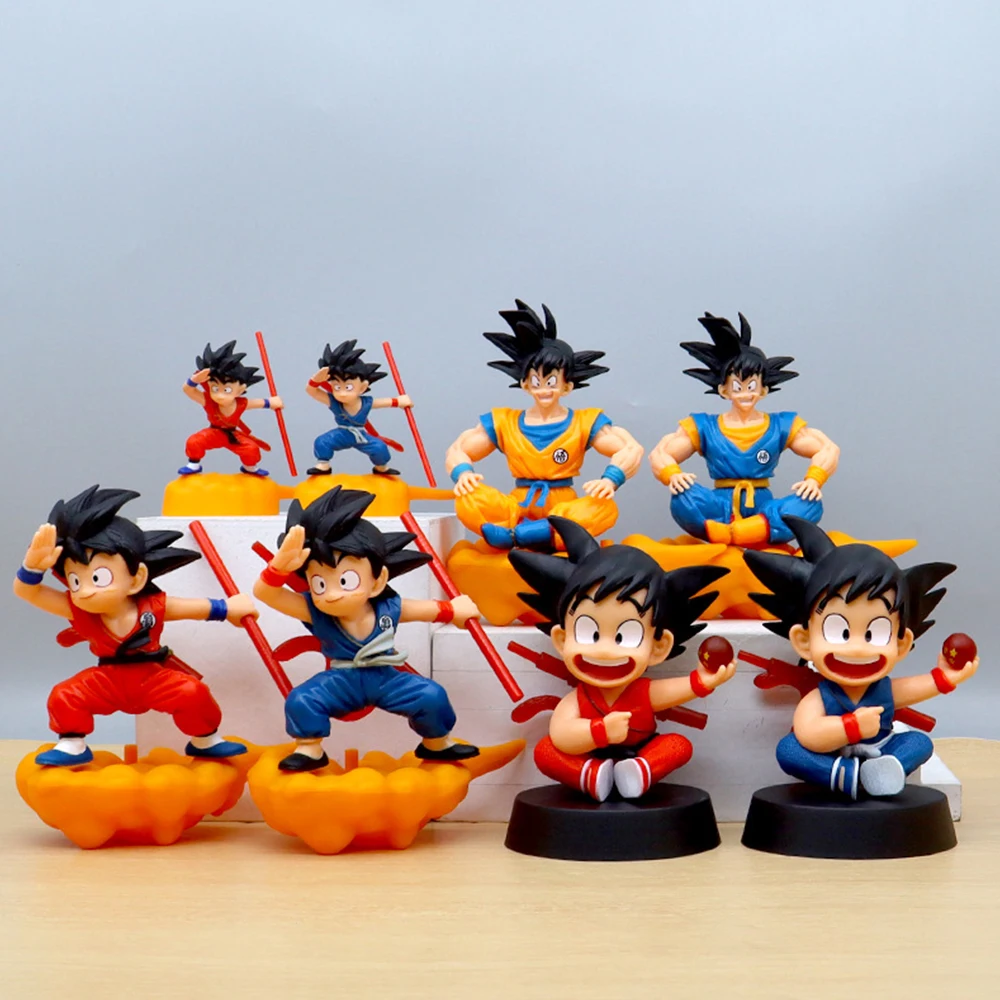 HOT Cartoon Anime rysunek Dragon Ball Z zabawki dla dzieci lalka Kawaii Goku akcesoria do modeli prezent dla dzieci figurki hobby