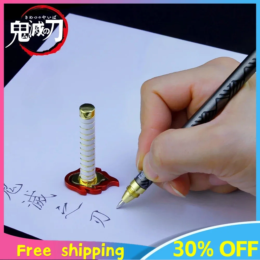 Cosplay Sword Cosplay Prop Cosplay Toy 20cm Demon Slayer Sword Rengoku Kyoujurou Carbon Pen Alloy Katana Anime Peripherals Weapon stylish Model Festival Gifts Toys