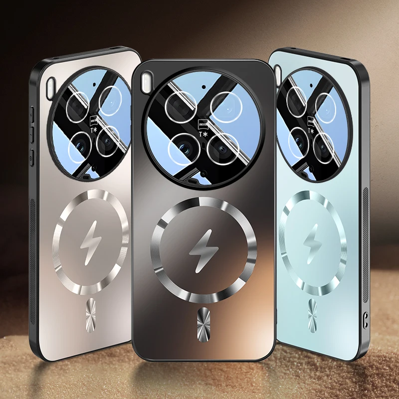Premium Magnetic Lens Full Cover Case with Wireless Charging