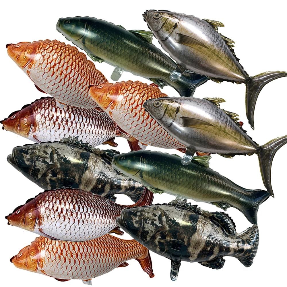 1/3/6 Stück Fischballons für Fische Geburtstagsdekorationen Gone Fishing Balloon Gone Fishing Party Decor Fisherman Fishing Party Favor