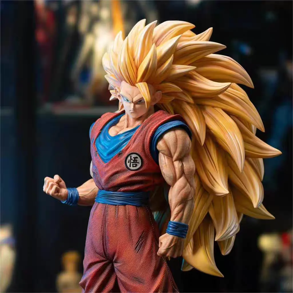 30Cm Ssj3 Dragon Ball Figure Goku Grandi Figure Super Saiyan Goku Anime Figure Goku Figurine Collezione Pvc Giocattoli Regali Modello