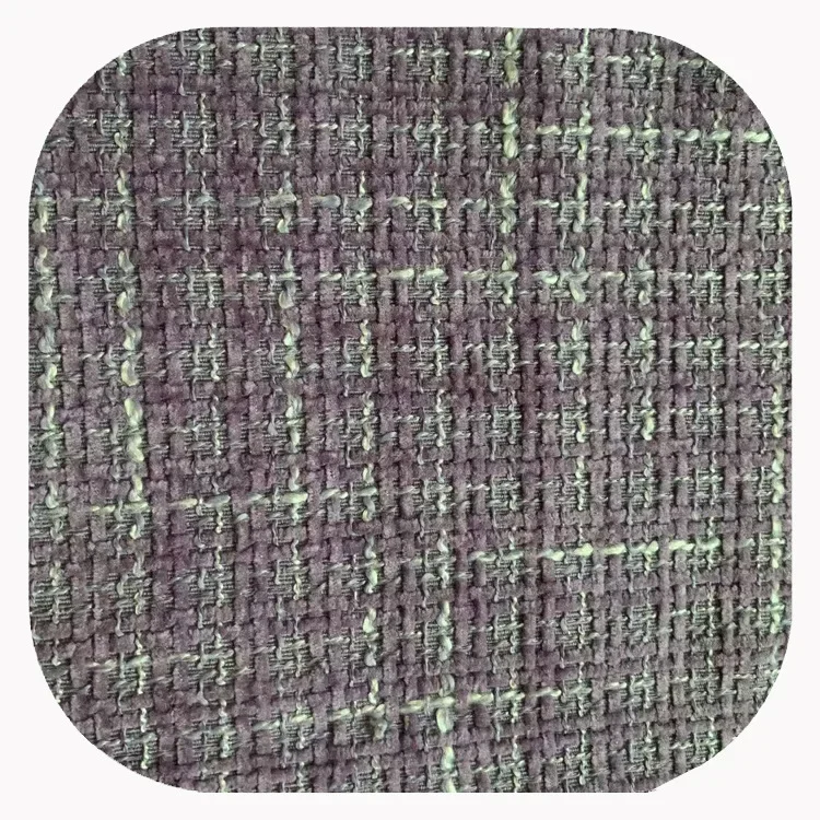 Monet Small Fragrance Style Knitted Silver Thread Thick Weave Single Face Embroidery Small Suiting Fabric Sports Wear Accessorie