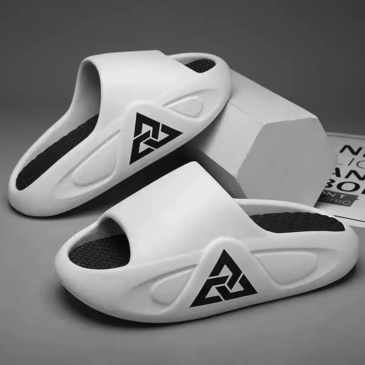 Men's Summer Soft Air Cushioned Casual Slippers EVA Extra Thick Sole Sandals Outdoor Shoes Hombre soft slippers summer slippers anti slip sandals
